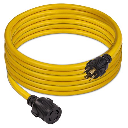 FIRMAN 25' Heavy Duty L14-30P to L14-30R Power Cord Extension With Storage Strap 1130